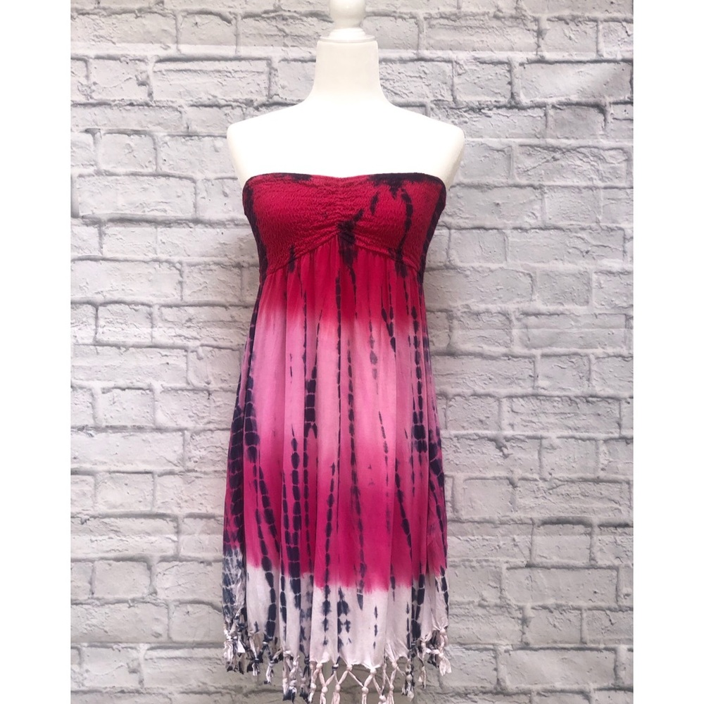 Tie-dye beach cover up